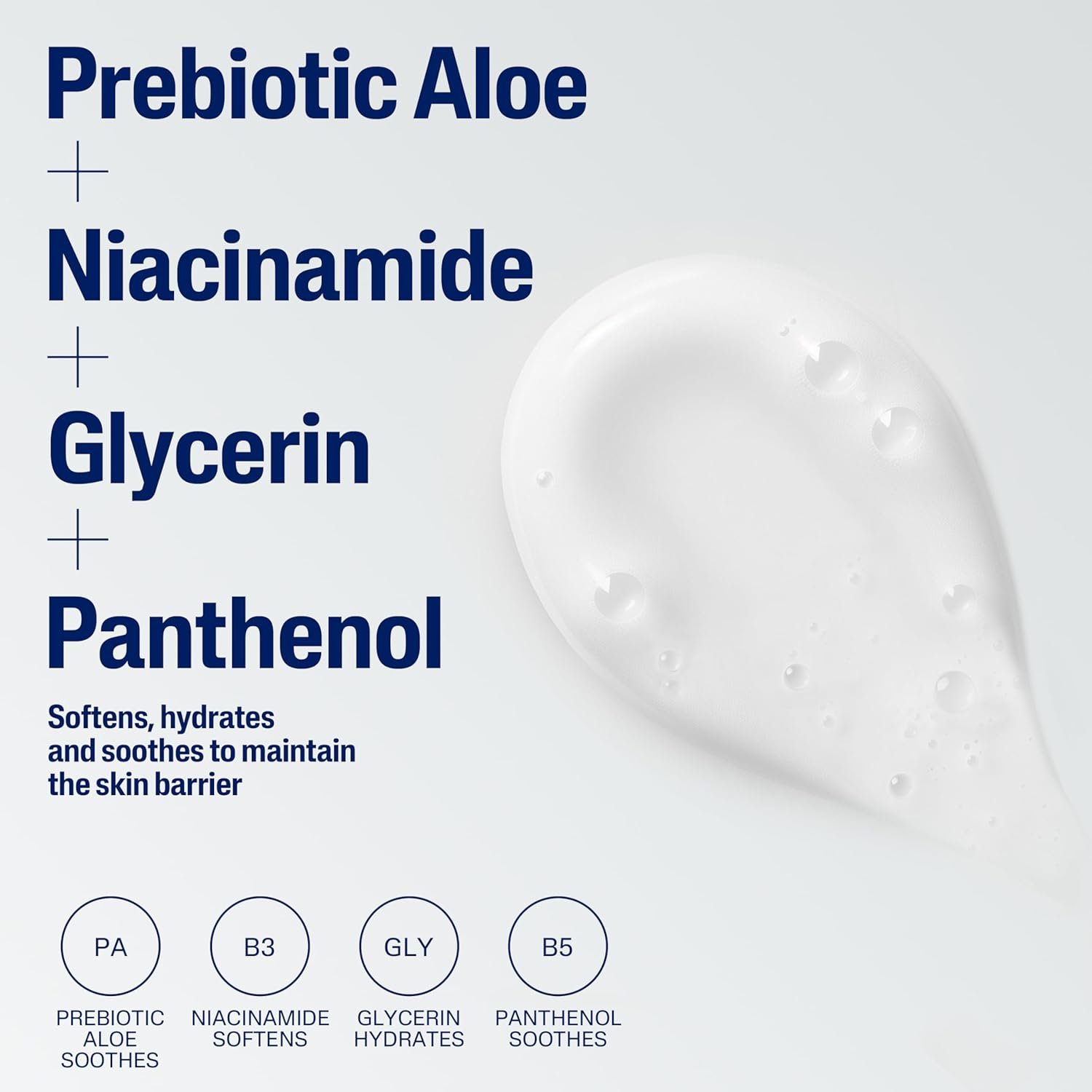 Cetaphil Cream to Foam Face Wash, Hydrating Foaming Cream Cleanser, 8 oz, For Normal to Dry, Sensitive Skin, with Soothing Prebiotic Aloe, Hypoallergenic, Fragrance Free - Image 7