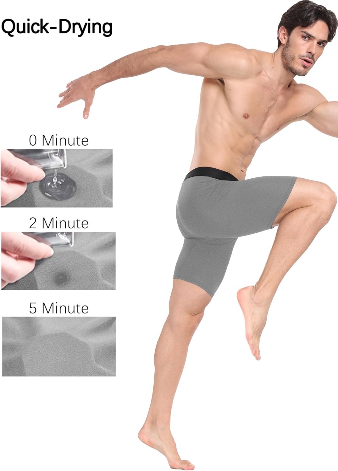 Compression Shorts Men Performance Sports Workout Athletic Running Underwear Shorts Spandex - Image 4