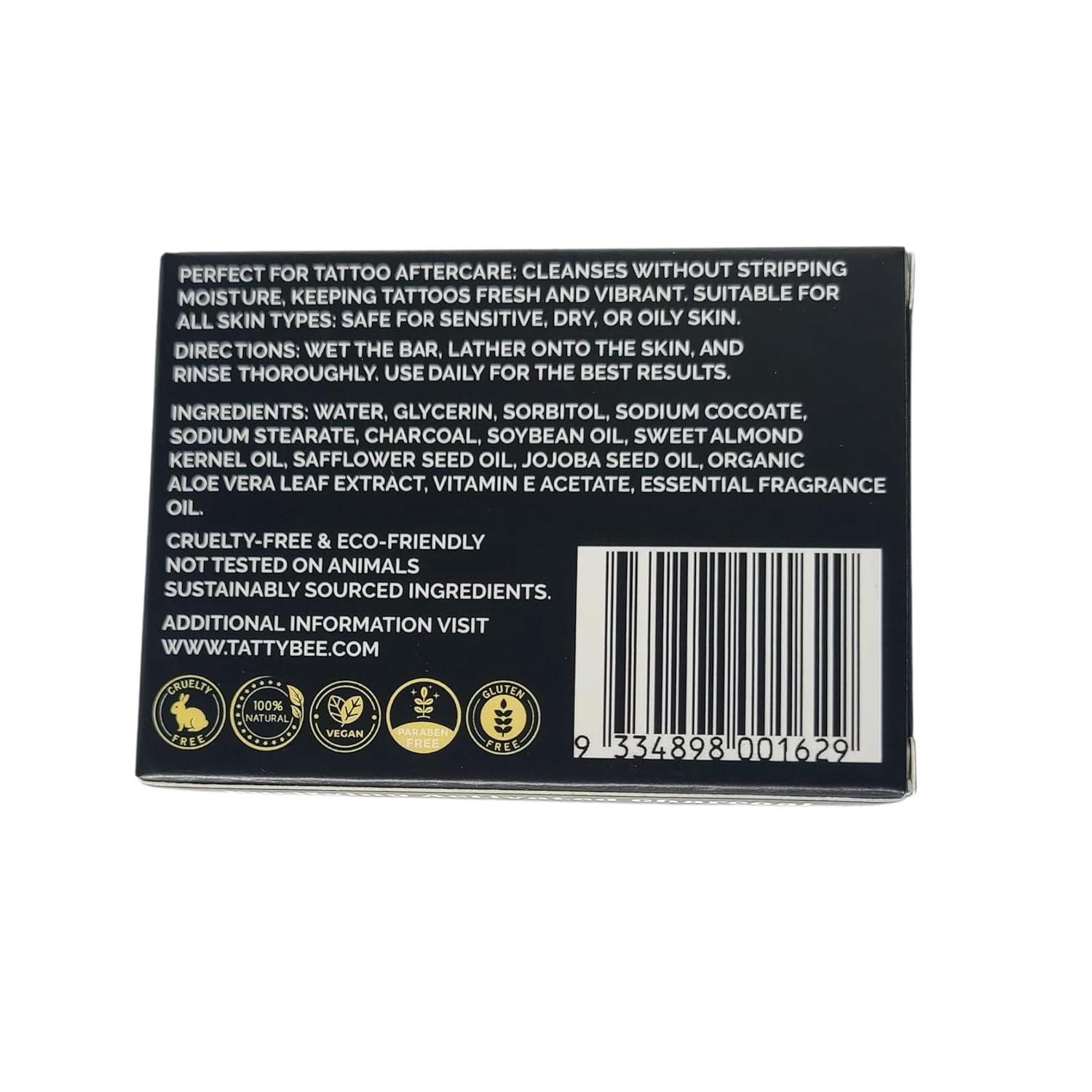 Activated Charcoal Soap Bar – All-Natural Deep Cleansing & Detoxifying Soap for Face & Body, Gentle & Vegan Formula for Sensitive Skin, 5 oz - Image 3