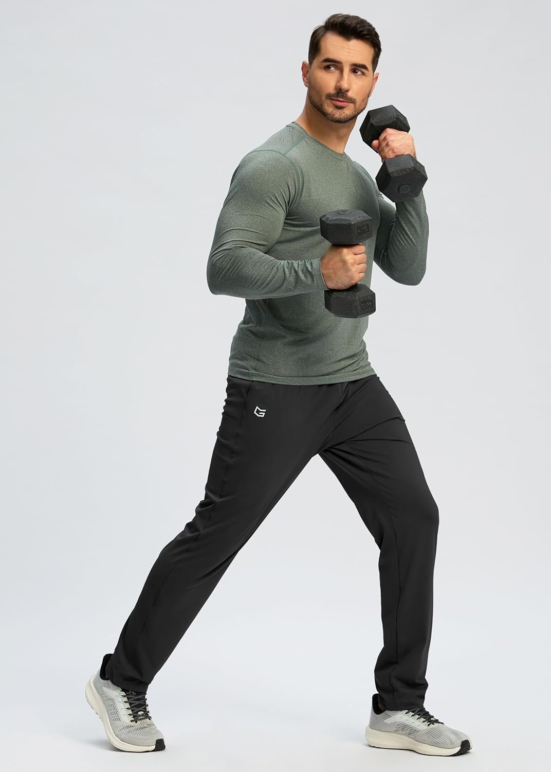 G Gradual Men's Sweatpants with Zipper Pocket Workout Athletic Track Pants Stretch Tapered Joggers for Gym Running Jogging - Image 7