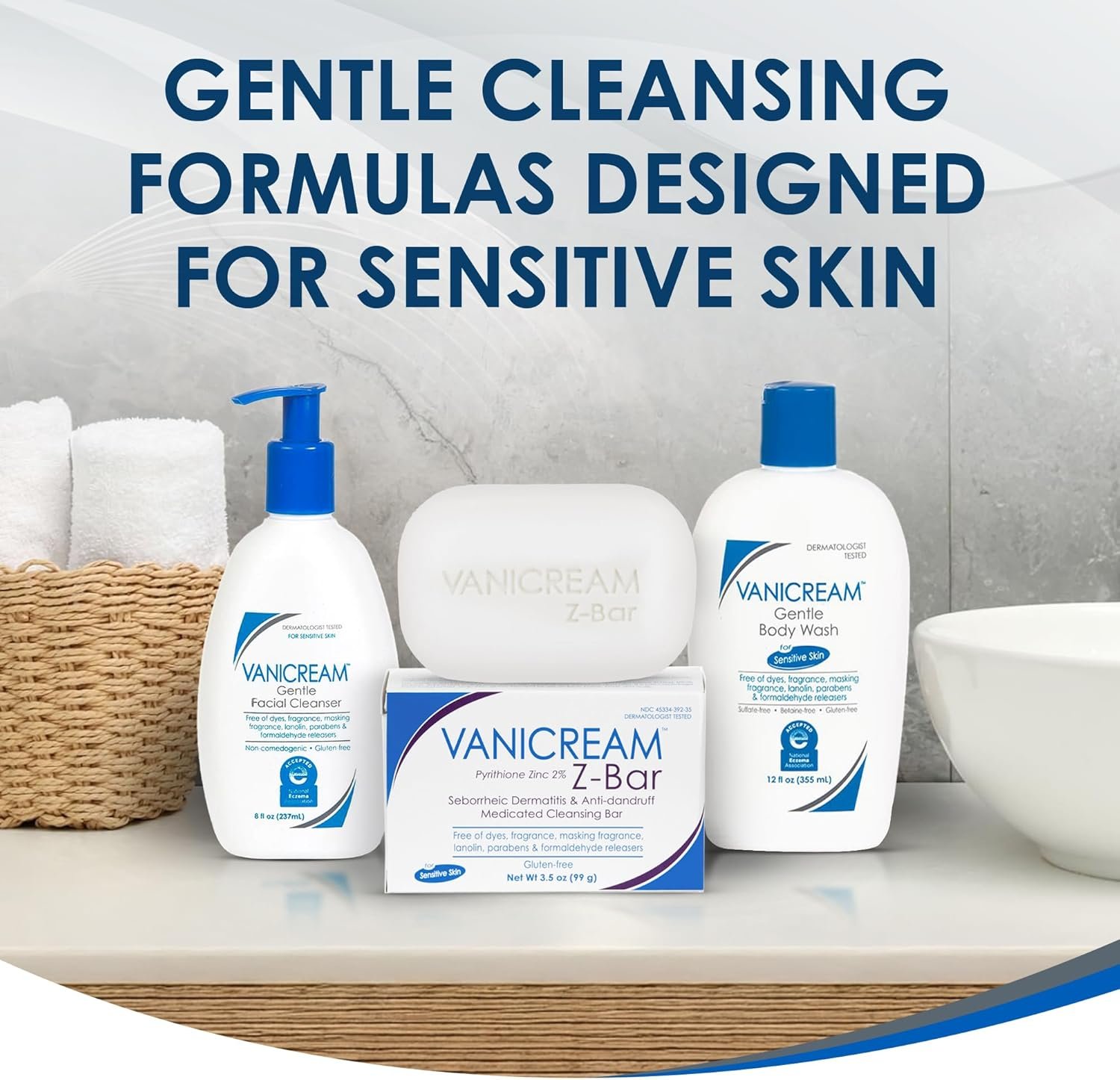 Vanicream Z Bar, Seborrheic Dermatitis & Anti-Dandruff Medicated Bar, 3.5 Oz, Formulated without Common Irritants for Sensitive Skin, 2% Pyrithione Zinc Helps Relieve Itching, Redness & Flaking - Image 10