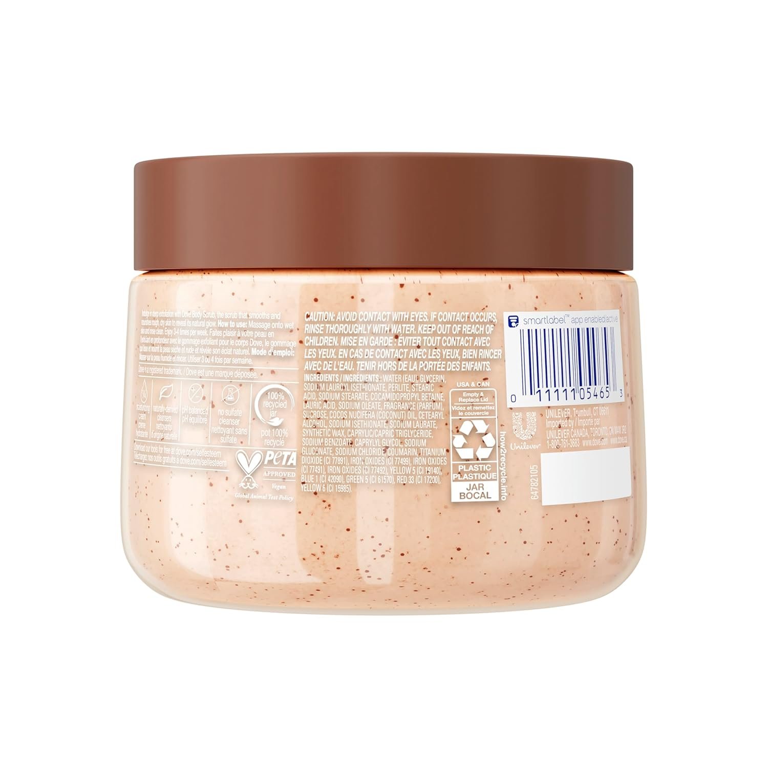Dove Brown Sugar and Coconut Butter Body Scrub Exfoliates and Deeply Nourishes for Smooth, Radiant Skin 15 oz - Image 3