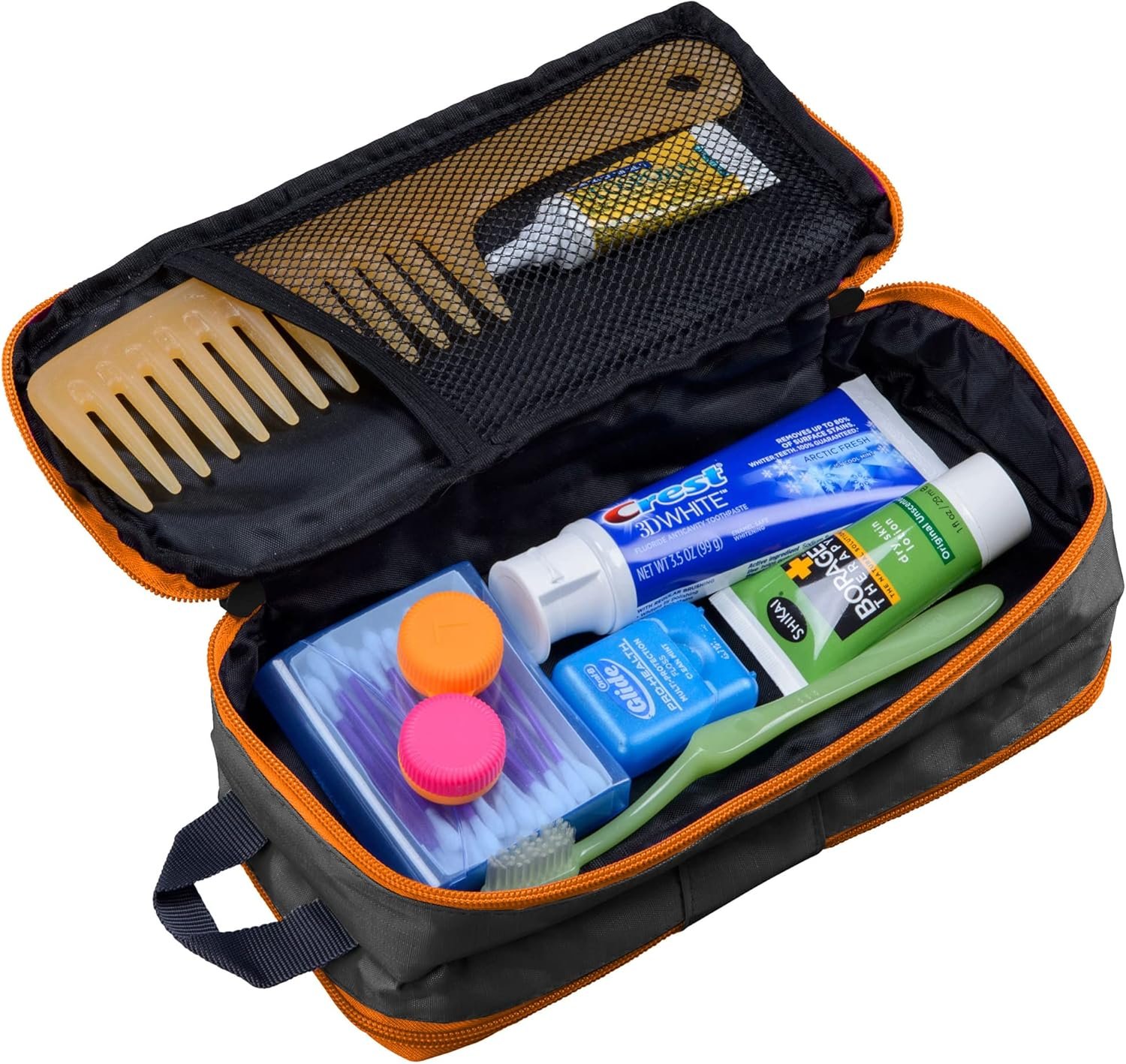 Well Traveled Toiletry Bag for Makeup, Shaving Kit, Cosmetics, Electronics Case for Men, Women (Fire) - Image 6