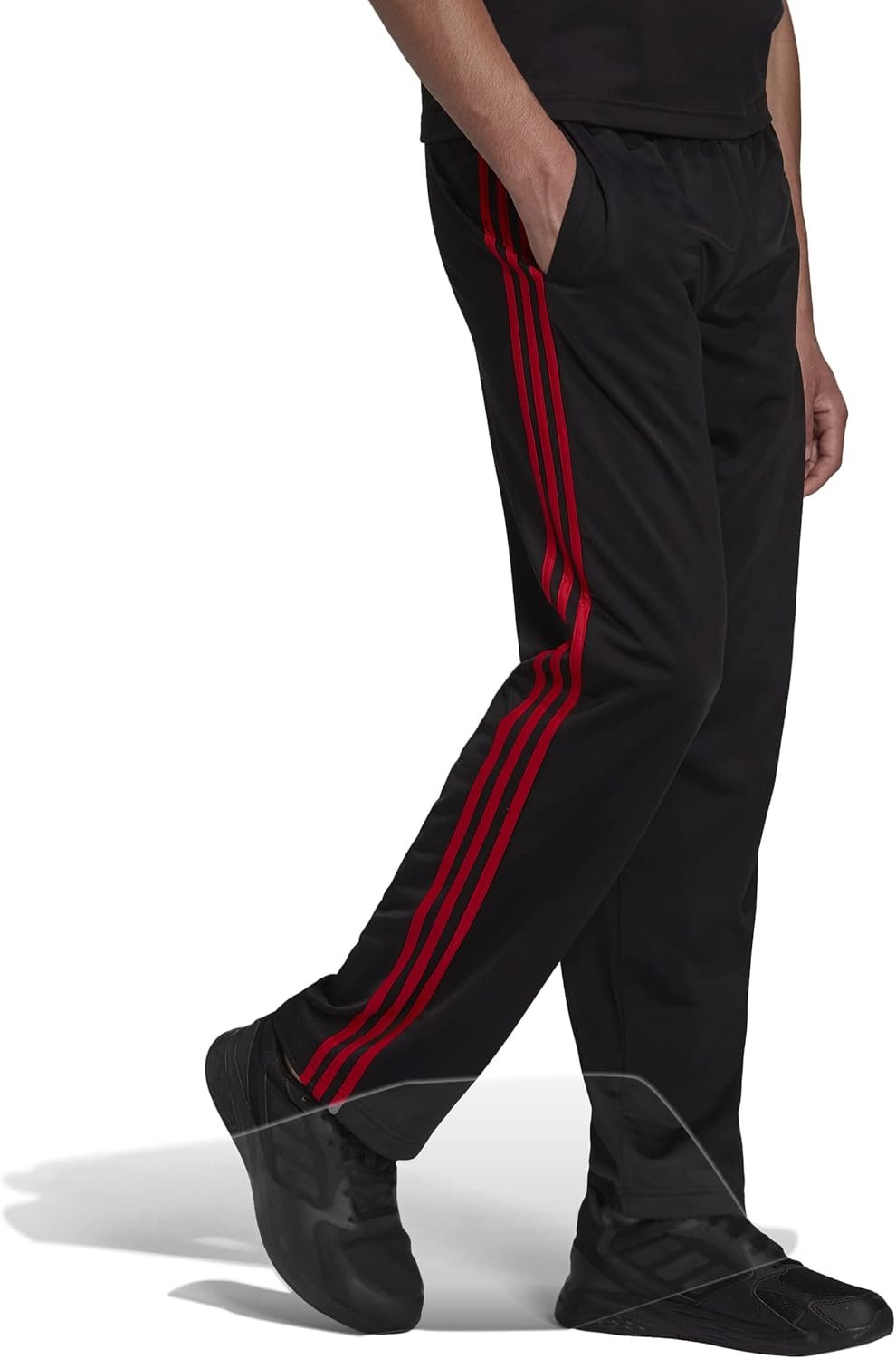 adidas Men's Essentials Warm-up Open Hem 3-stripes Tracksuit Bottoms - Image 4