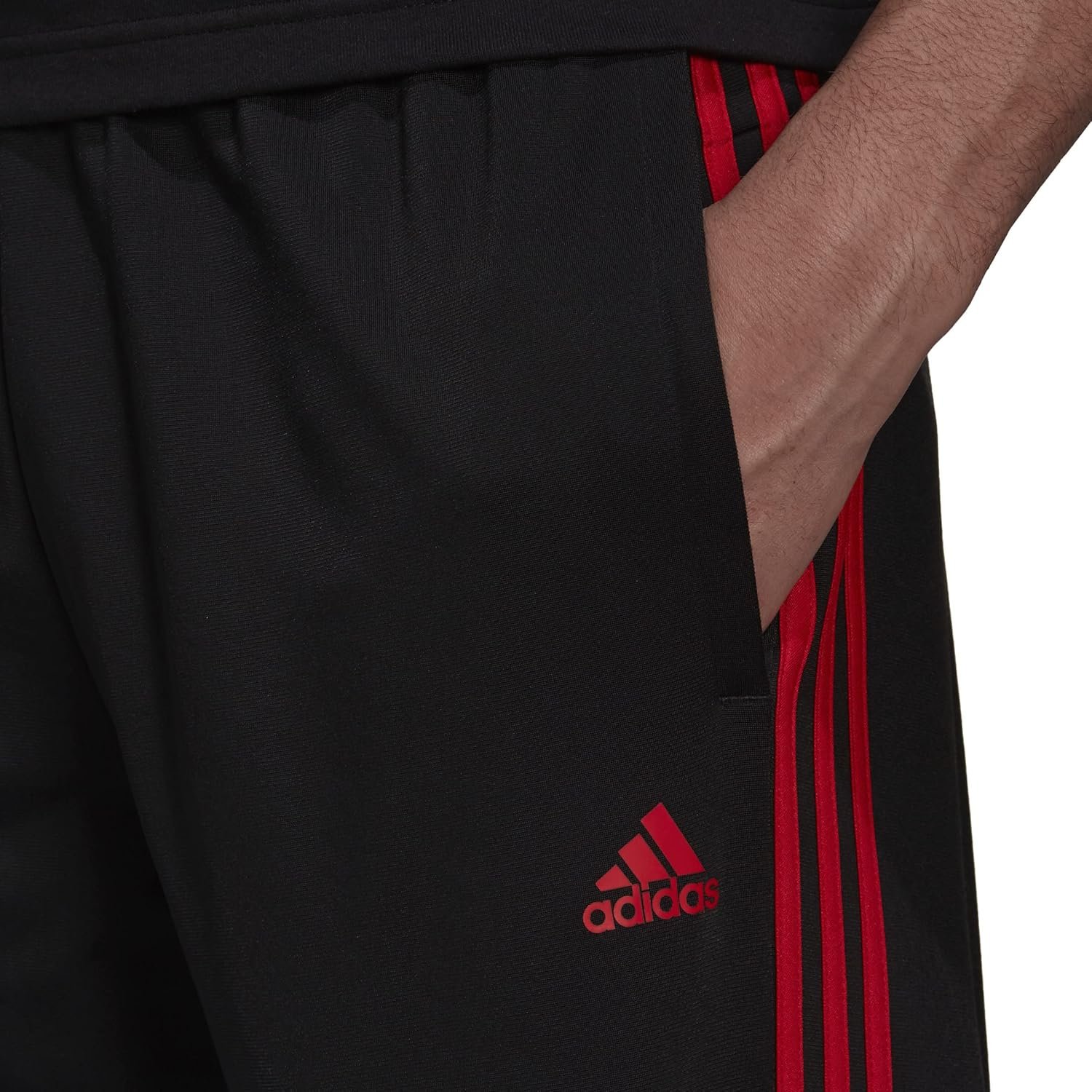 adidas Men's Essentials Warm-up Open Hem 3-stripes Tracksuit Bottoms - Image 5