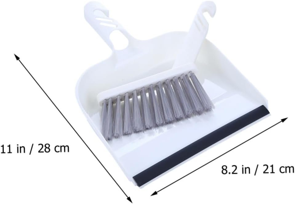 Generic Mini Kitchen Broom and Dustpan Set 12-Piece Cleaning Brush Combo for Quick Cleanup Portable Desktop Broom for Home and Office Use Easy to Store - Image 3