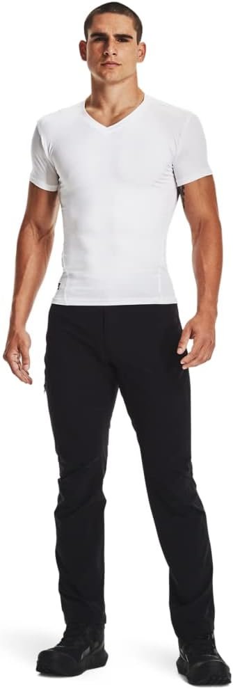 Under Armour Men's Heatgear Tactical V-neck Compression Short-sleeve T-shirt - Image 7