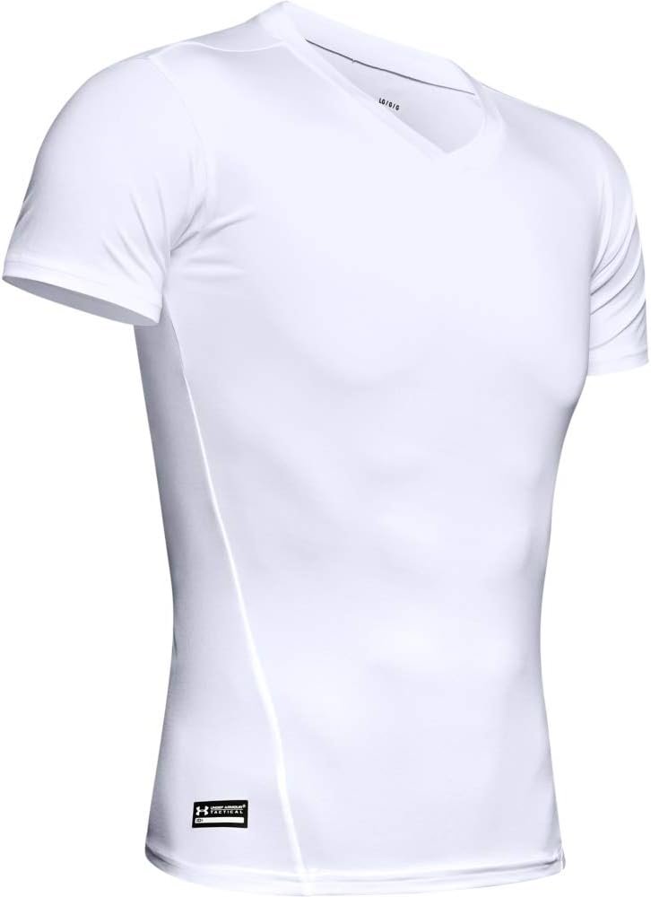 Under Armour Men's Heatgear Tactical V-neck Compression Short-sleeve T-shirt - Image 4