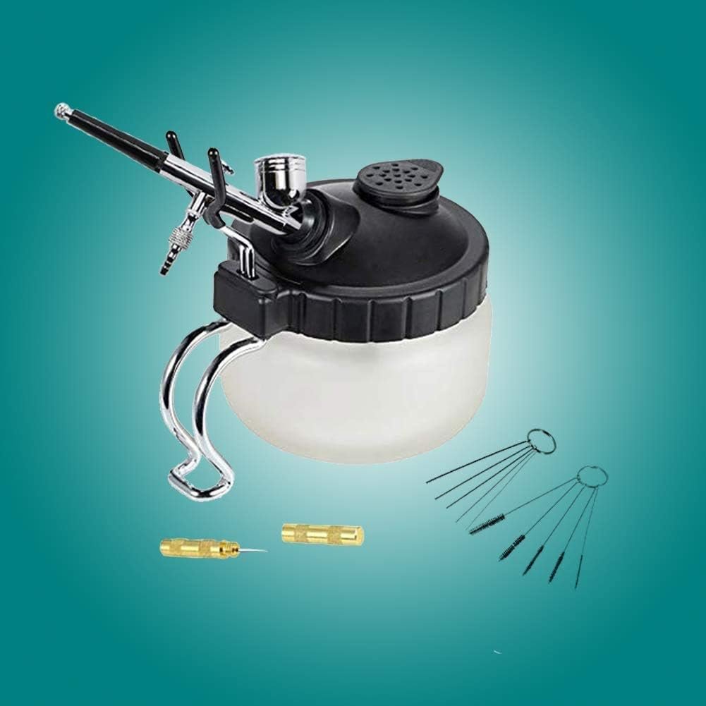 4 Set Airbrush Cleaning Kit Airbrush Cleaning Pot with Air Filter Mat and Holder,Nozzle Cleaning Needle,5pcs Brushes Set,5pcs Dredging Needles Kit - Image 4