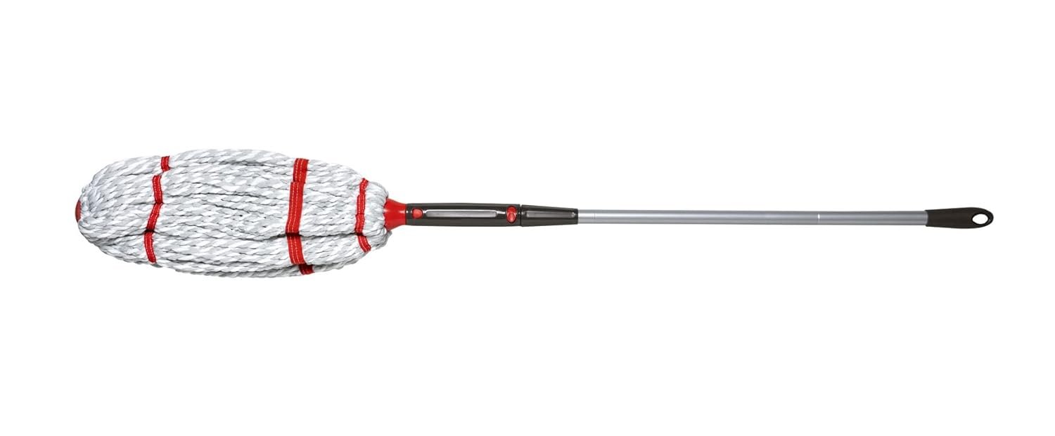 Rubbermaid Microfiber Twist Mop Kit with 2 Refills Kit Machine Washable Built-in Wringer Lightweight Safe for All Floor Types Deep Cleaning for Home/Bathroom/Garage/Office - Image 3