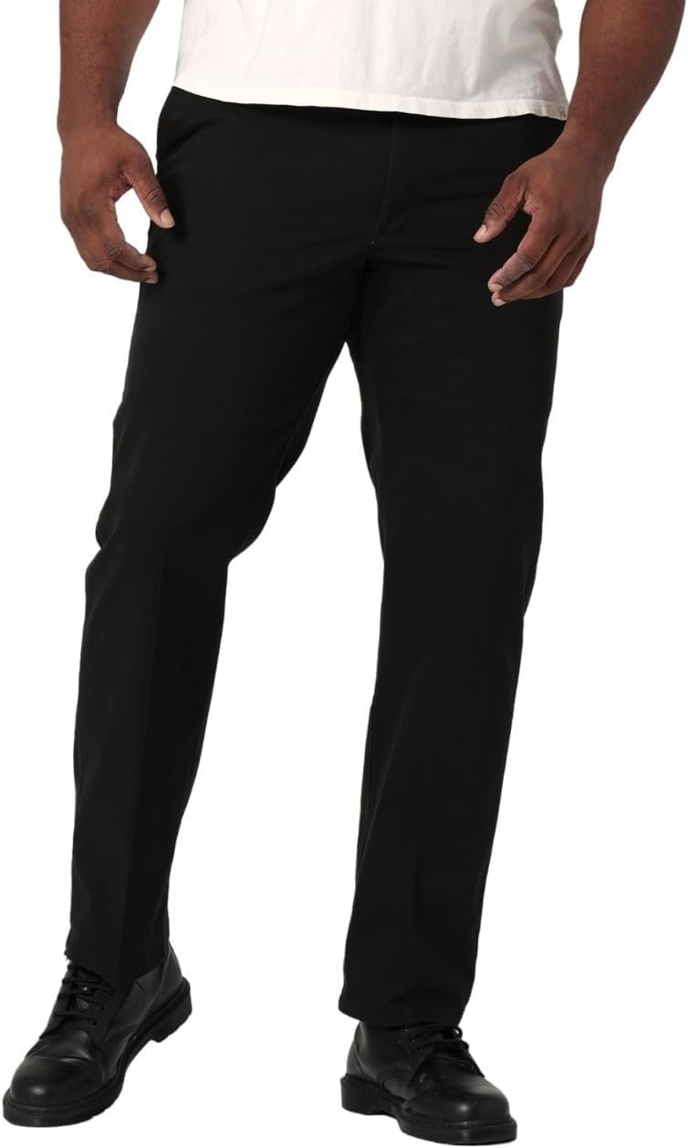Lee Mens Big & Tall Extreme Motion Flat Front Regular Straight Pant - Image 2