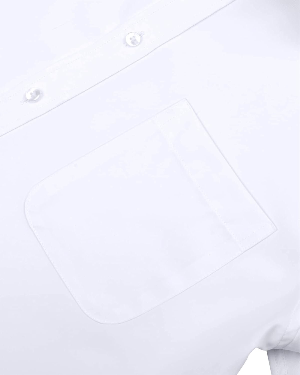 Alimens & Gentle Men's Dress Shirts Long Sleeve Wrinkle-Free Stretch Shirts Solid Formal Button Down Shirt with Pocket - Image 6