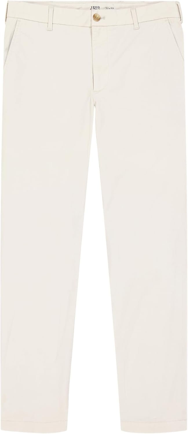 Izod Men's Saltwater Stretch Flat-Front Chino Pants - Image 6