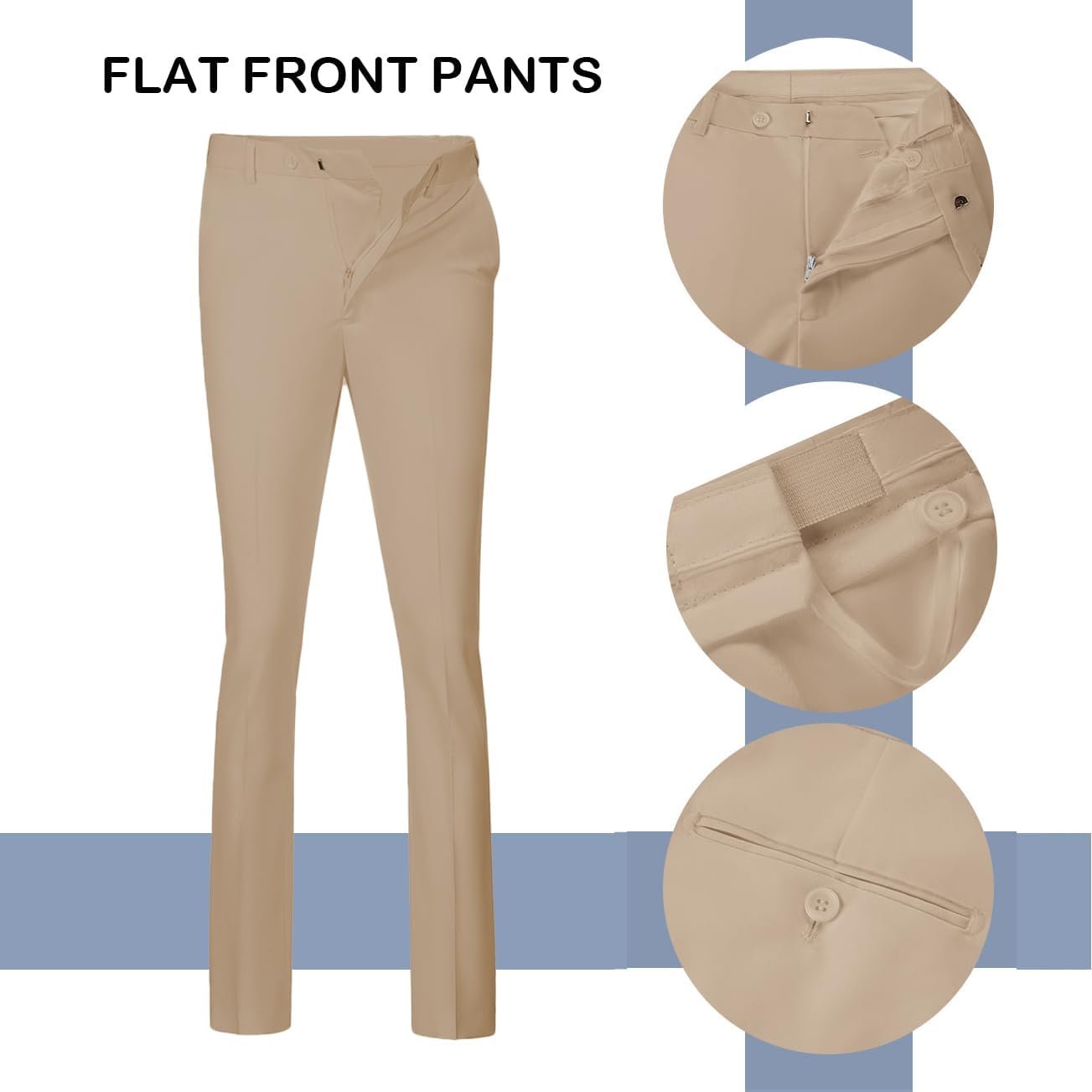 Men's Suit 2 Pieces Slim Fit Dress Vest and Pants Set Prom Suits for Mens Formal Wedding Party Tuxedo - Image 6