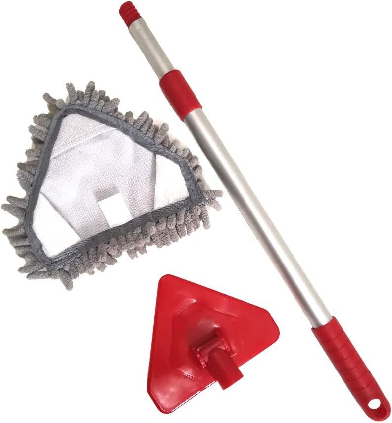 Small Triangular Mop-Mini Housekeeping Cleaning Microfiber Chenille Extension-Type Mop - Image 4