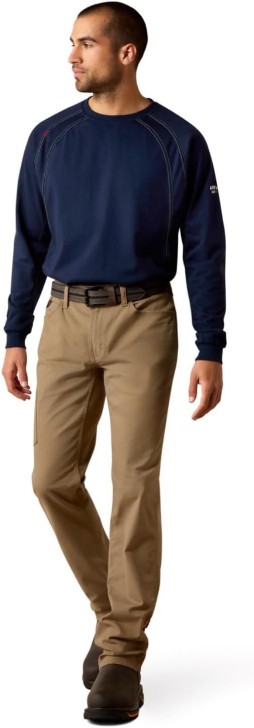 ARIAT Mens Rebar M4 Relaxed Durastretch Made Tough Stackable Straight Leg Pant - Image 4