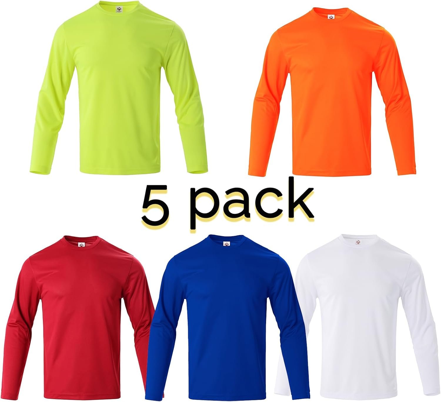 Mens Long Sleeve T-Shirts Casual Crew Neck Tee Shirt Summer Soft Running Swimming Cycling Fishing Tops - Image 3