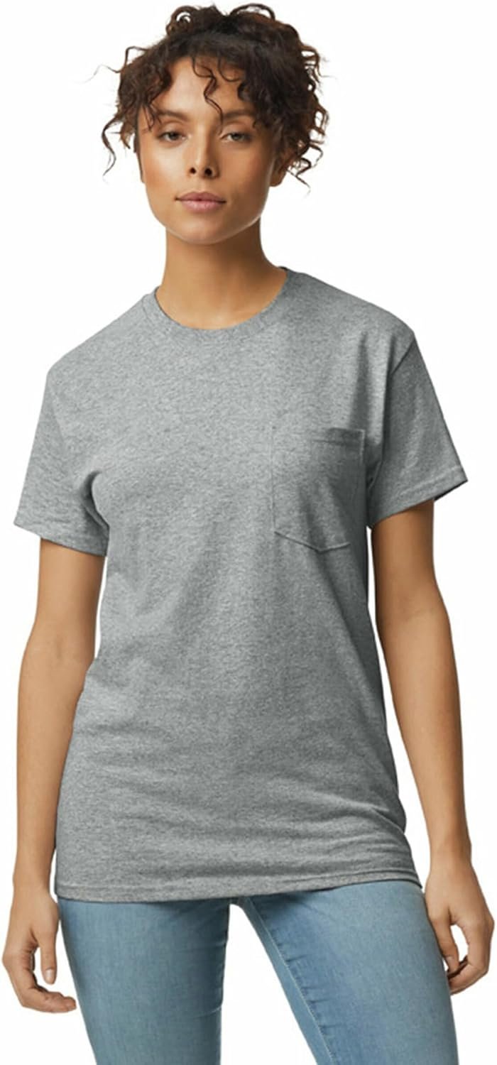 Gildan Adult Ultra Cotton T-Shirt with Pocket, Style G2300, 2-Pack - Image 3