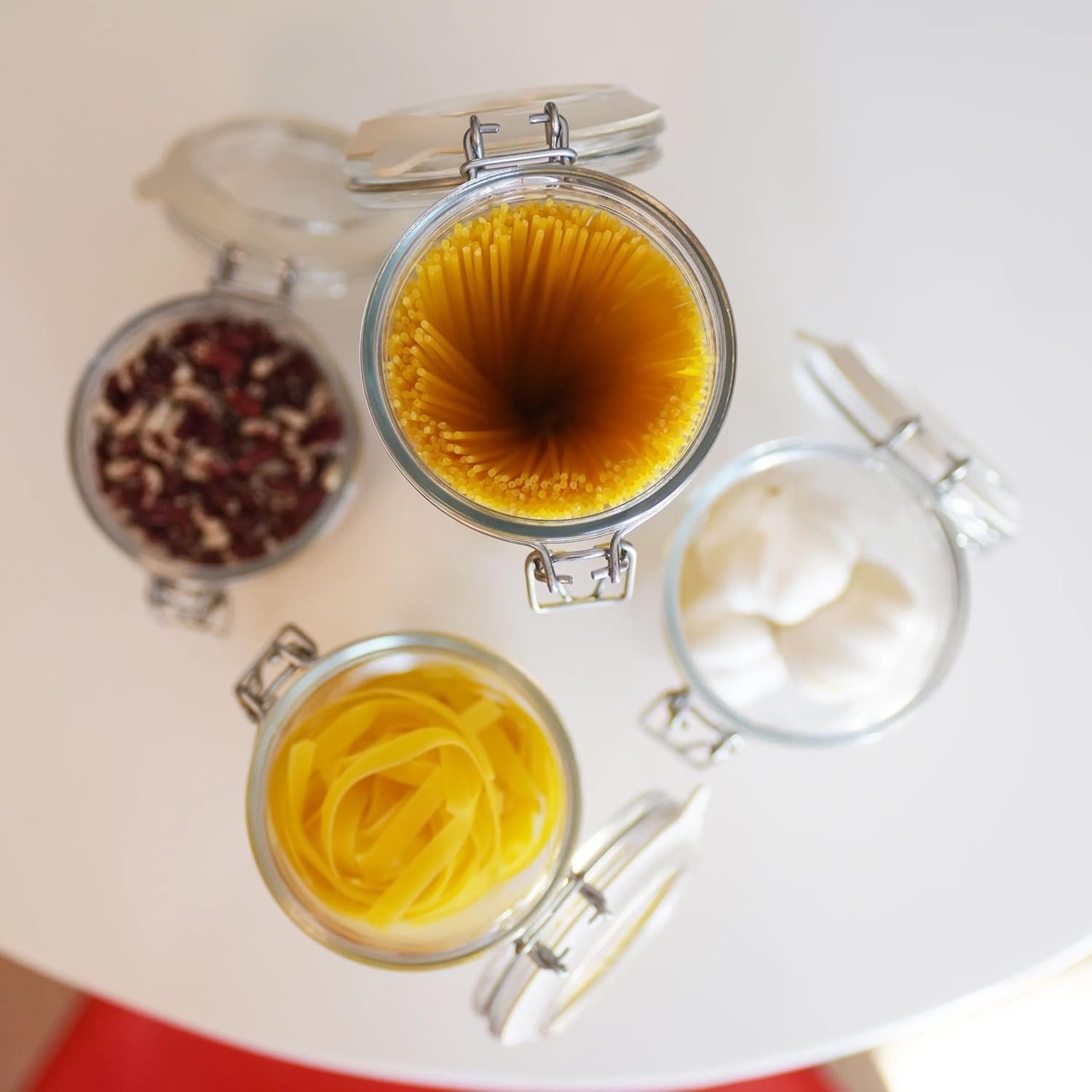 Bormioli Rocco Fido Cylinder 46 oz Airtight Jar (Set of 2) - BPA-Free Glass Ingredient Container - Ideal for Canning, Fermentation, Pantry Organization, Kitchen Storage - Dishwasher & Food Safe - Image 5