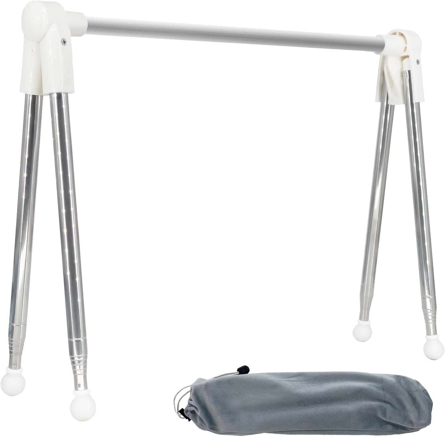 Foldable Telescopic Drying Rack, Adjustable Stainless Steel Clothes Hanger, Portable Laundry Rack for Indoor & Travel Use - Image 2