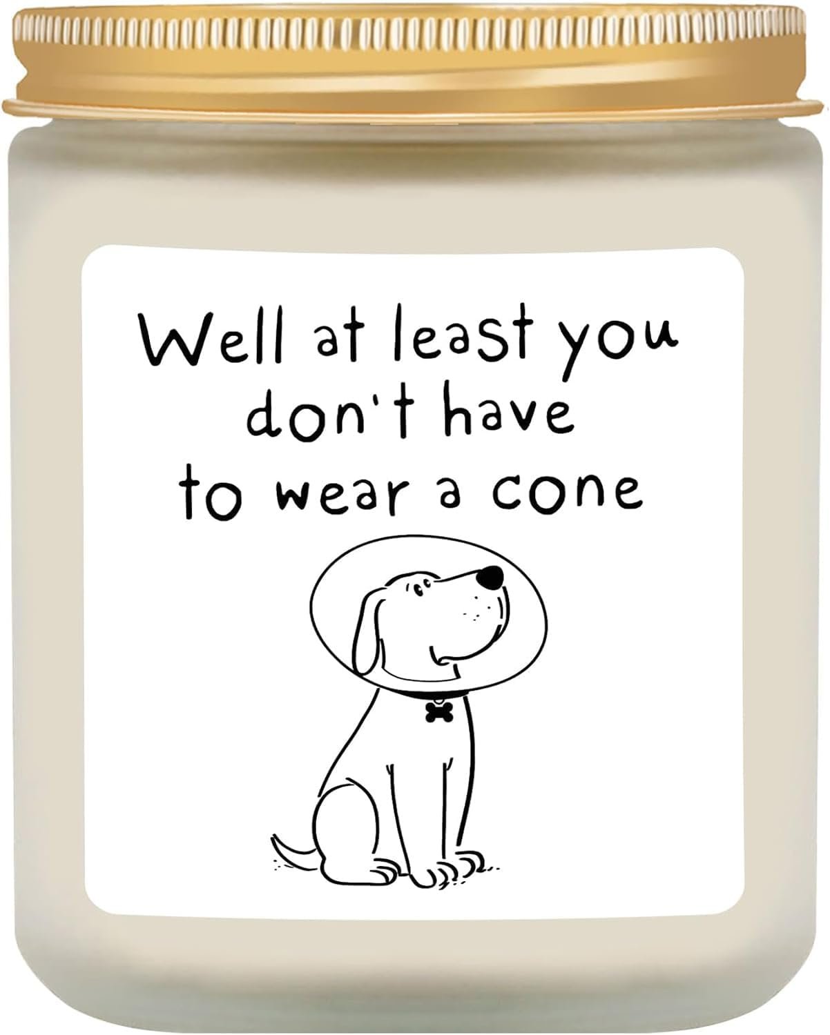 Get Well Soon Gifts for Women Men, Get Well Gifts for Women After Surgery, at Least You Don't Have to Wear A Cone Lavender Scented Candle for Home Decor, Surgery Recovery Gift for Woman - Image 2