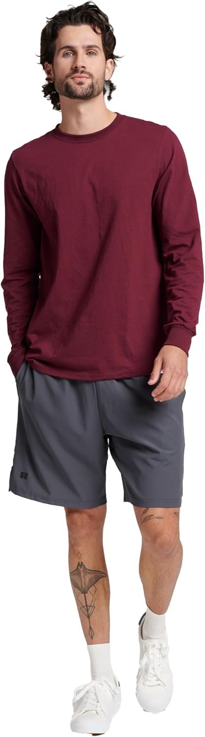 Russell Athletic Men's Dri-Power Long Sleeve Tees, Moisture Wicking, Odor Protection, UPF 30+ - Image 3