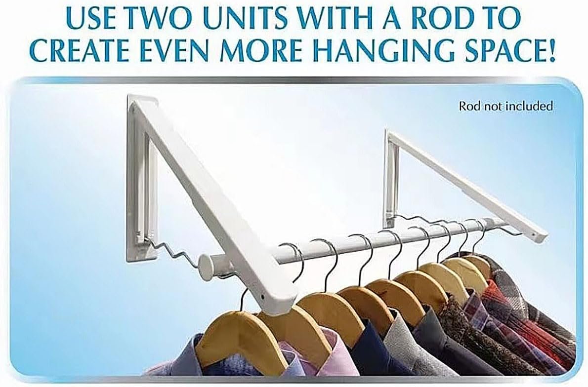 Foldable Clothes Drying RAK - Collapsible Laundry Racks for Drying Clothes with Hangers - Portable Clothes RCK Drying - Space-Saving Laundry Drying Rac Wall Drying Rack - Image 5