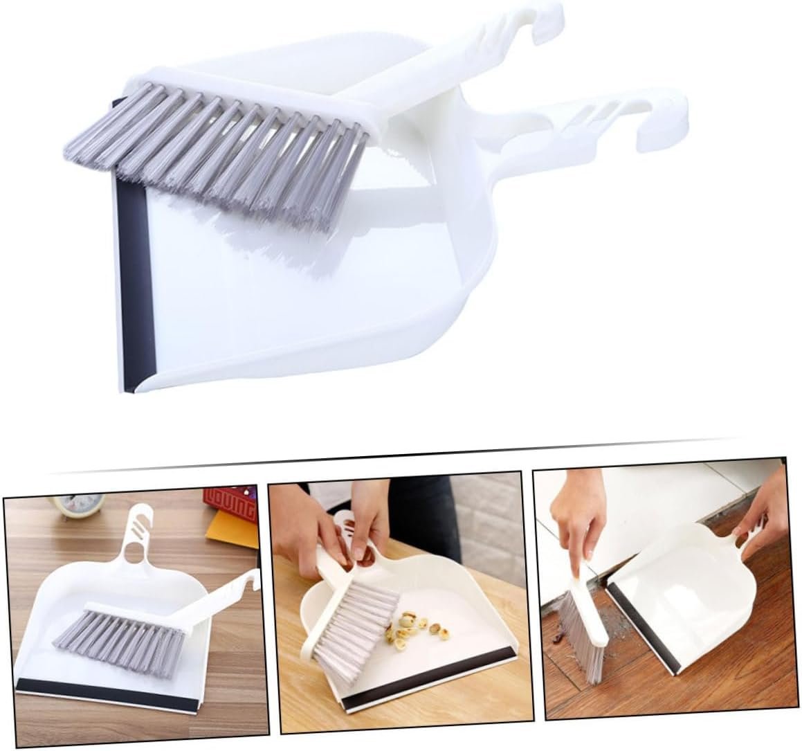 Unomor Mini Dust Pan and Brush Set Multi-Function Desktop Cleaning Tool for Home Lightweight Broom and Dustpan Combo for Quick Cleanups and Corner Areas - Image 5