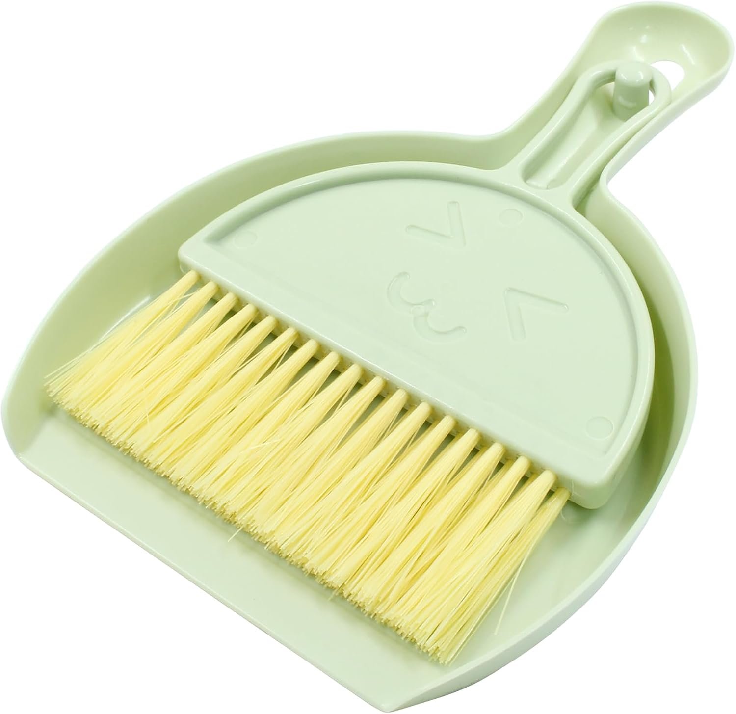 Hitefu Small Broom and Dustpan Set, Mini Dust Pans and Brush Set, Broom with Dustpan Combo Set for Home Cleaning, Sofa, Kitchen, Table, Countertops, Storage Shelves & Pets Area(Green) - Image 2