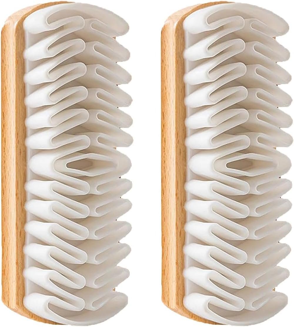 2-Piece Rubber Shoe Brush and Eraser Set, Multi-Purpose Cleaning Tool for Nubuck, Flocked and Matte Leather, Dust-Absorbing Design - Image 2