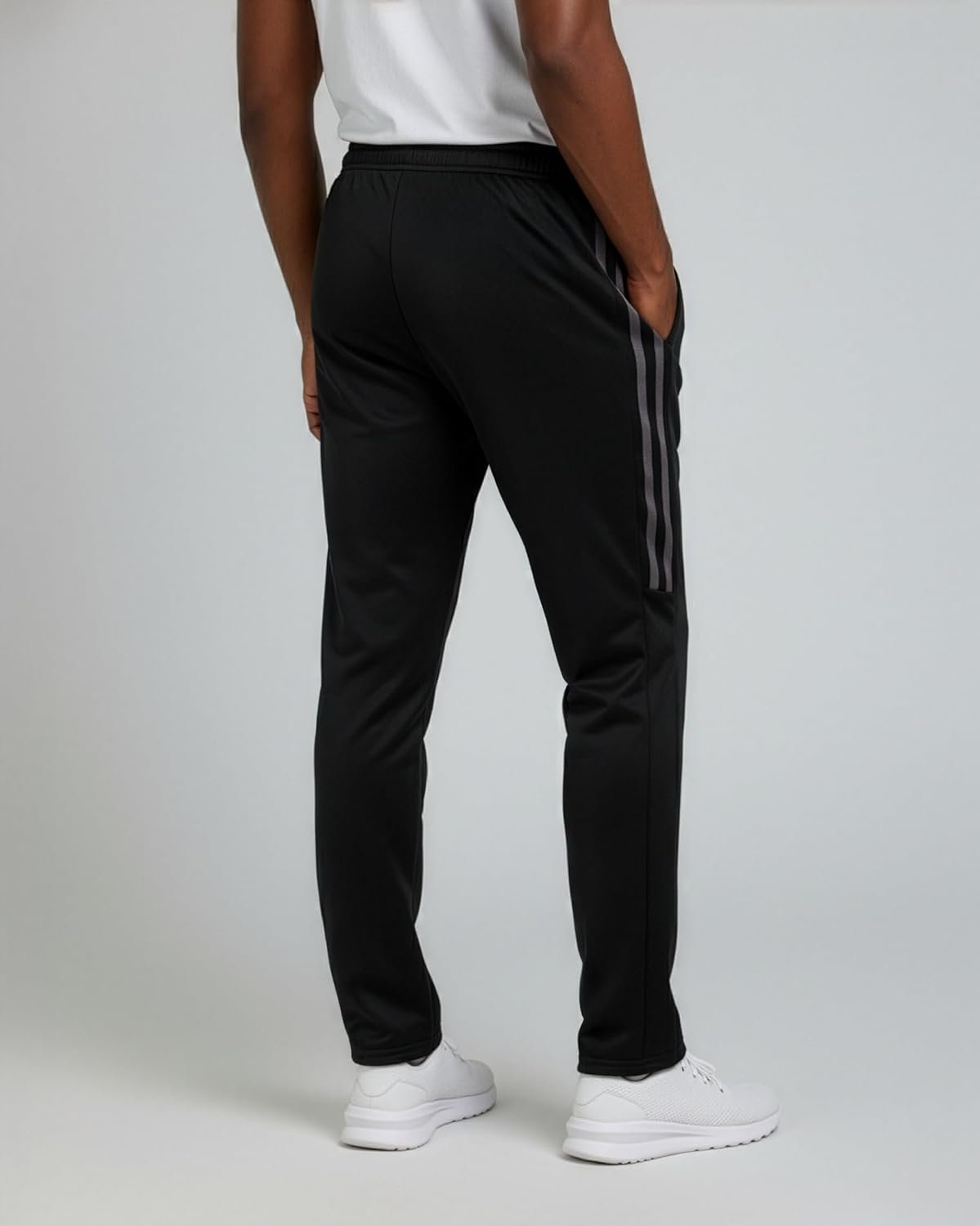 Real Essentials 3 Pack: Men’s Sweatpants – Athletic Track Pants with Pockets | Workout, Running & Lounge (Big and Tall) - Image 7