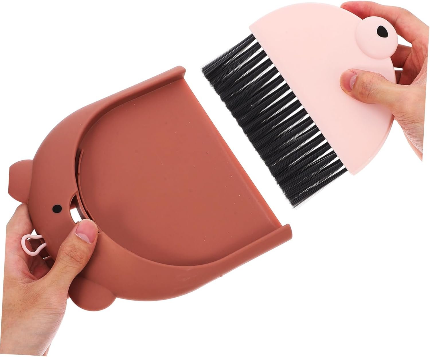 MERRYHAPY Mini Dustpan and Brush Set Compact for Quick Cleanups Lightweight Handheld Broom and Dustpan Combo for Desktops Cars and Pet Care - Image 8