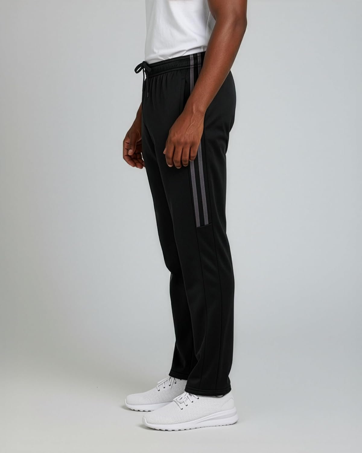 Real Essentials 3 Pack: Men’s Sweatpants – Athletic Track Pants with Pockets | Workout, Running & Lounge (Big and Tall) - Image 6