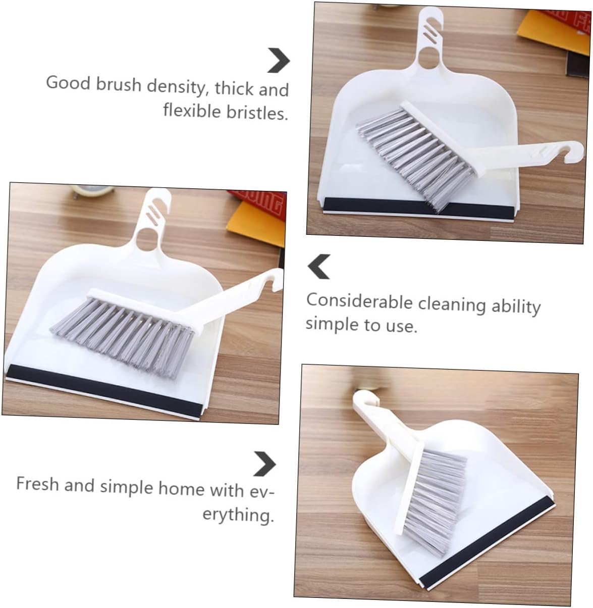 Generic Mini Kitchen Broom and Dustpan Set 12-Piece Cleaning Brush Combo for Quick Cleanup Portable Desktop Broom for Home and Office Use Easy to Store - Image 7