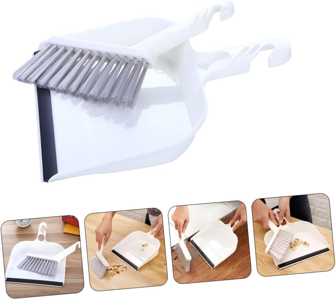 Unomor Mini Dust Pan and Brush Set Multi-Function Desktop Cleaning Tool for Home Lightweight Broom and Dustpan Combo for Quick Cleanups and Corner Areas - Image 4