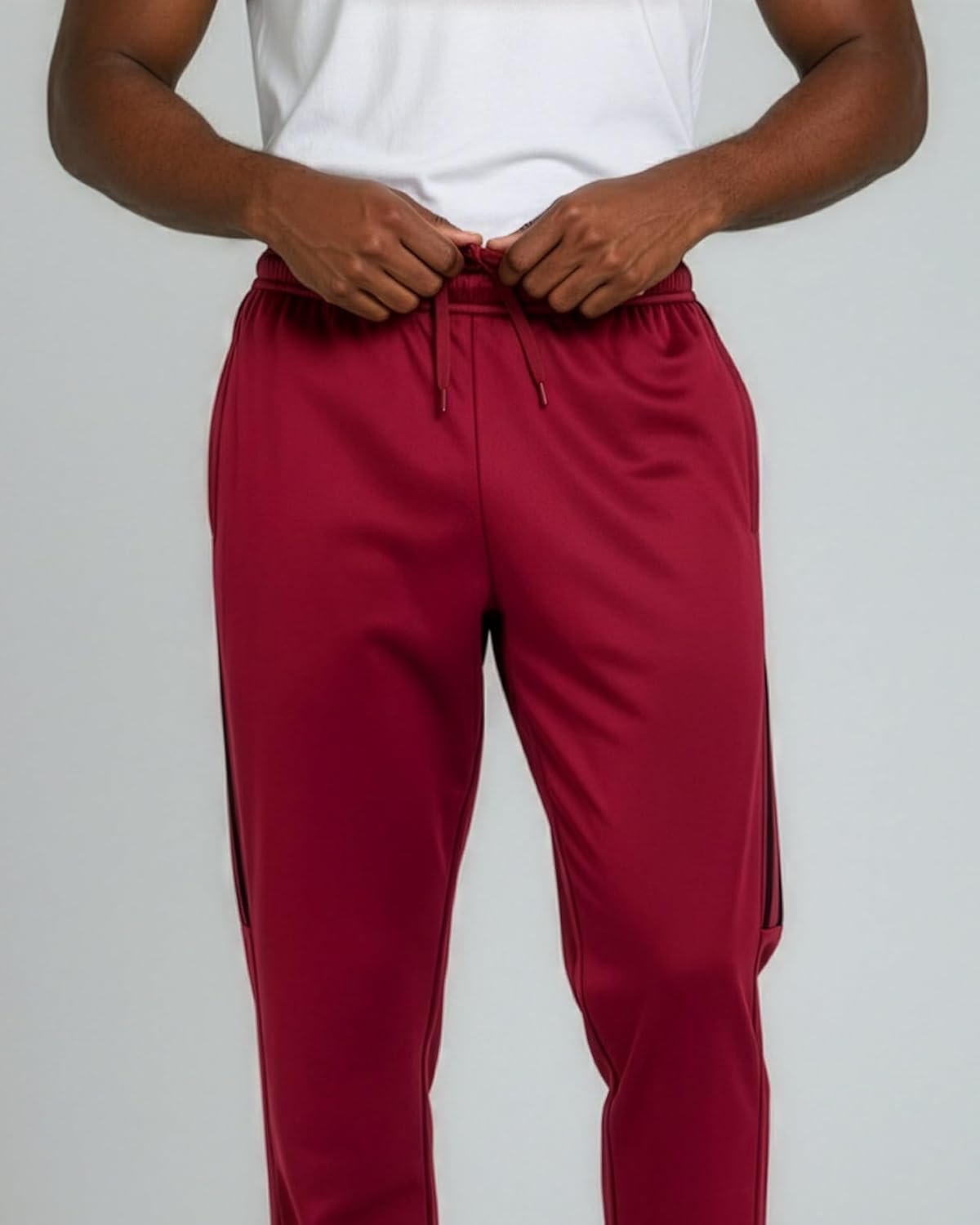 Real Essentials 3 Pack: Men’s Sweatpants – Athletic Track Pants with Pockets | Workout, Running & Lounge (Big and Tall) - Image 5