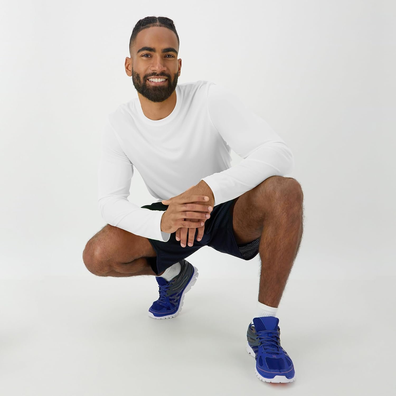 Hanes Sport Men's Long-Sleeve T-Shirt Pack, Cool DRI Moisture-Wicking Performance T-Shirts, Performance Tee, 2-Pack - Image 6