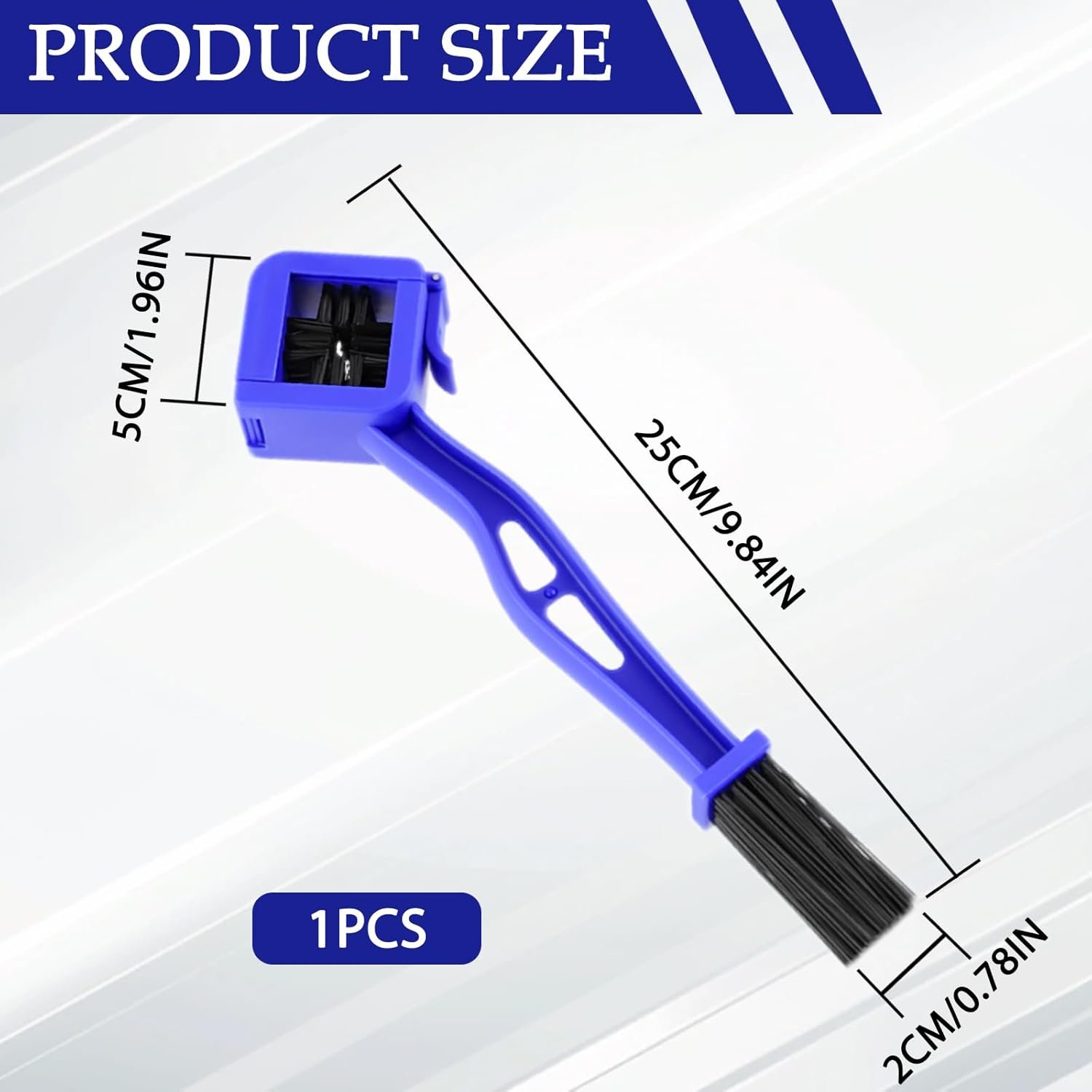 4-Sided Motorcycle Chain Brush: Bike Chain Cleaner Tool, Chain Scrubber for Dirt Bike Maintenance, Bicycle Gear Cleaning, Motorcycle Chain Cleaning Kit - Image 7