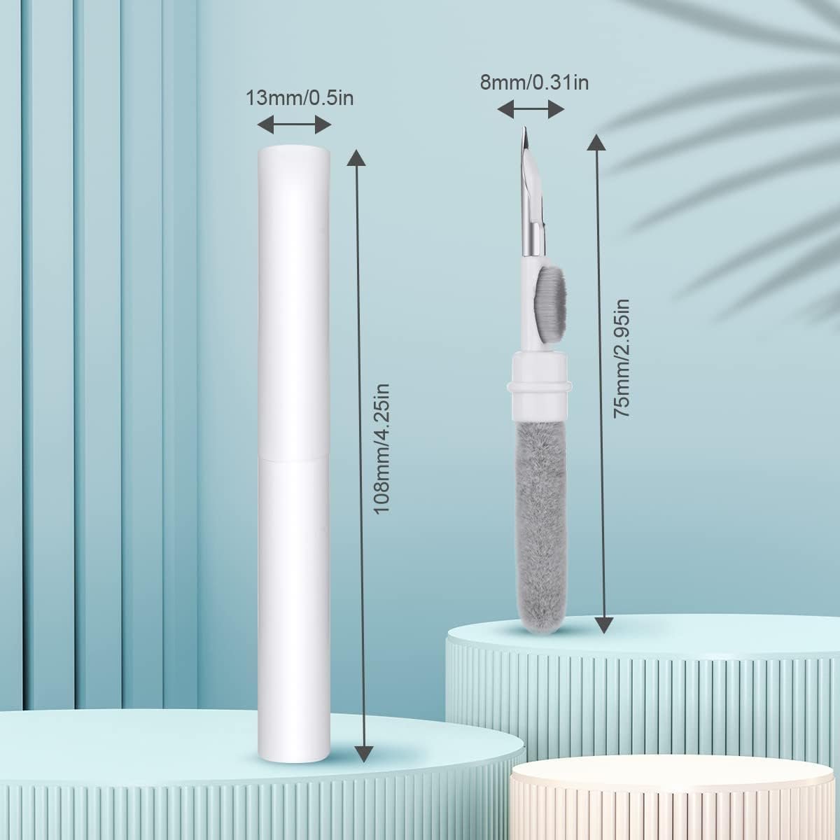 AOMIG Airpod Cleaner Kit, 3 in 1 Earbuds Cleaning kit,Phone Cleaner kit with Soft Brush for Wireless Earphones Bluetooth Headphones Charging Box Accessories, Computer, Keyboard, Camera(White) - Image 3