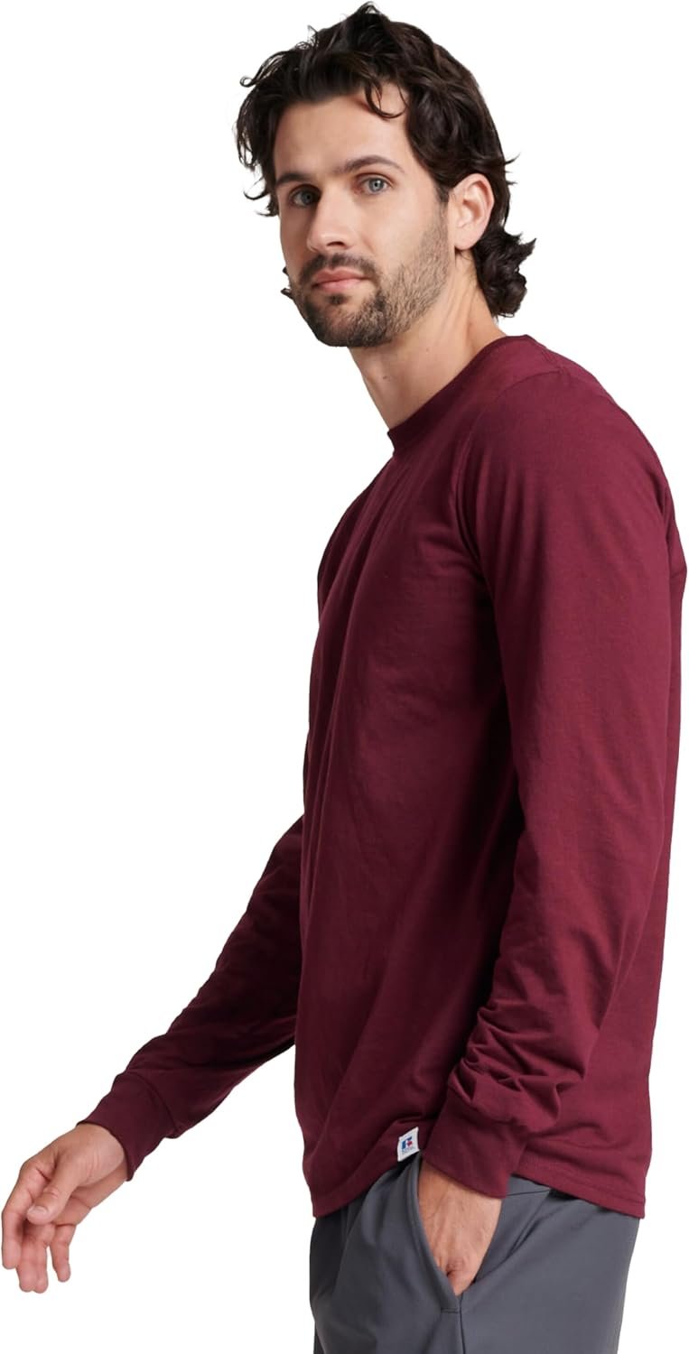 Russell Athletic Men's Dri-Power Long Sleeve Tees, Moisture Wicking, Odor Protection, UPF 30+ - Image 4