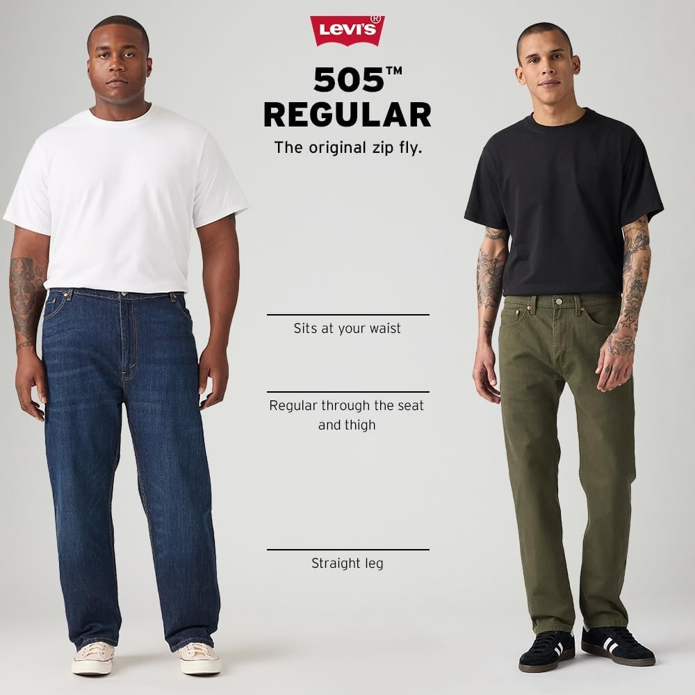 Levi's Men's 505 Regular Fit Jeans (Also Available in Big & Tall) - Image 9