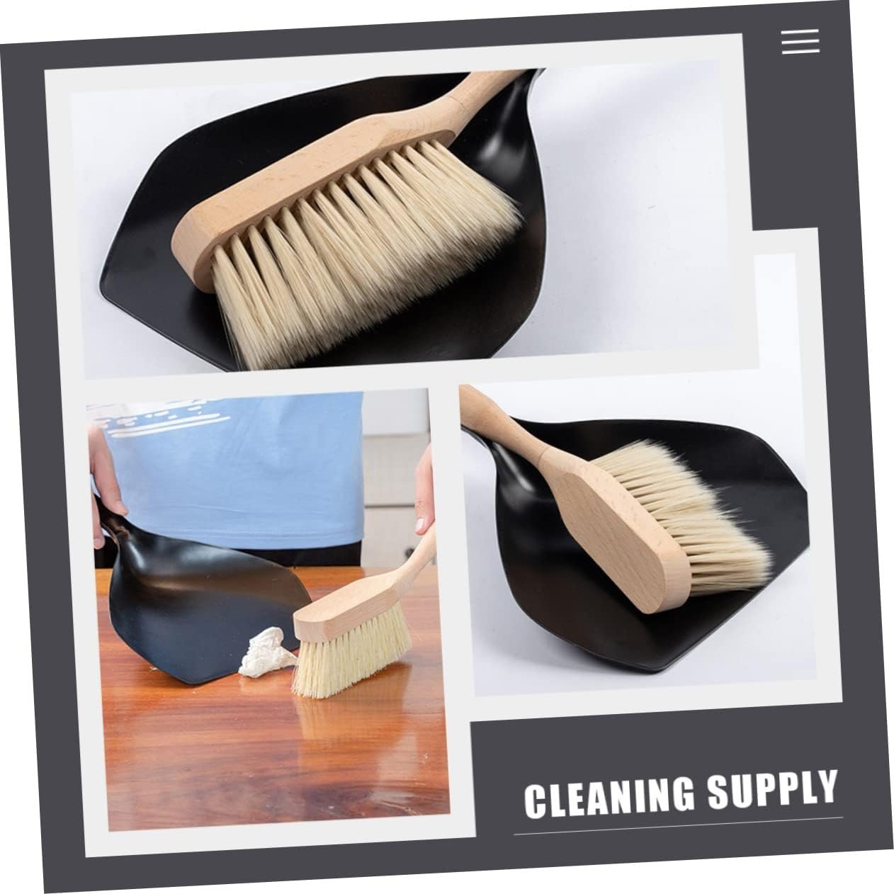 Mini Dustpan and Broom Set Multi-Function Handheld Cleaning Tool for Home and Office Portable and Durable Dustpan Combo for Quick Cleanups and Housework - Image 9