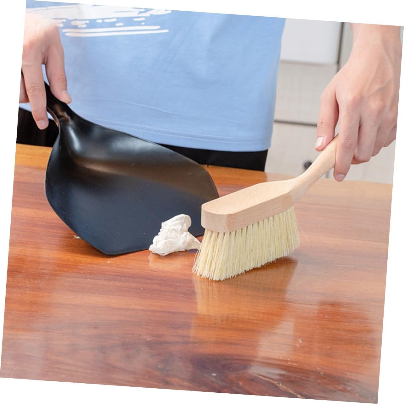 Mini Dustpan and Broom Set Multi-Function Handheld Cleaning Tool for Home and Office Portable and Durable Dustpan Combo for Quick Cleanups and Housework - Image 6