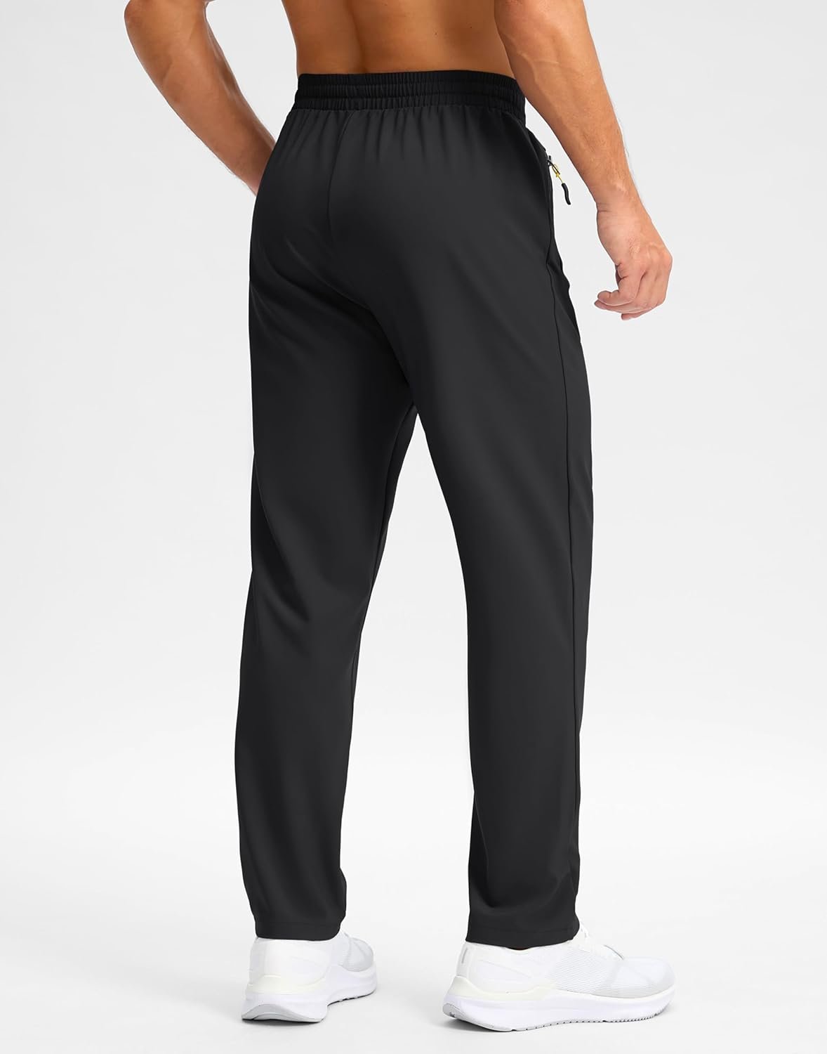 Pudolla Men's Lightweight Hiking Pants Quick-Dry Outdoor Sweatpants with Zipper Pockets for Casual Travel Athletic Workout - Image 3