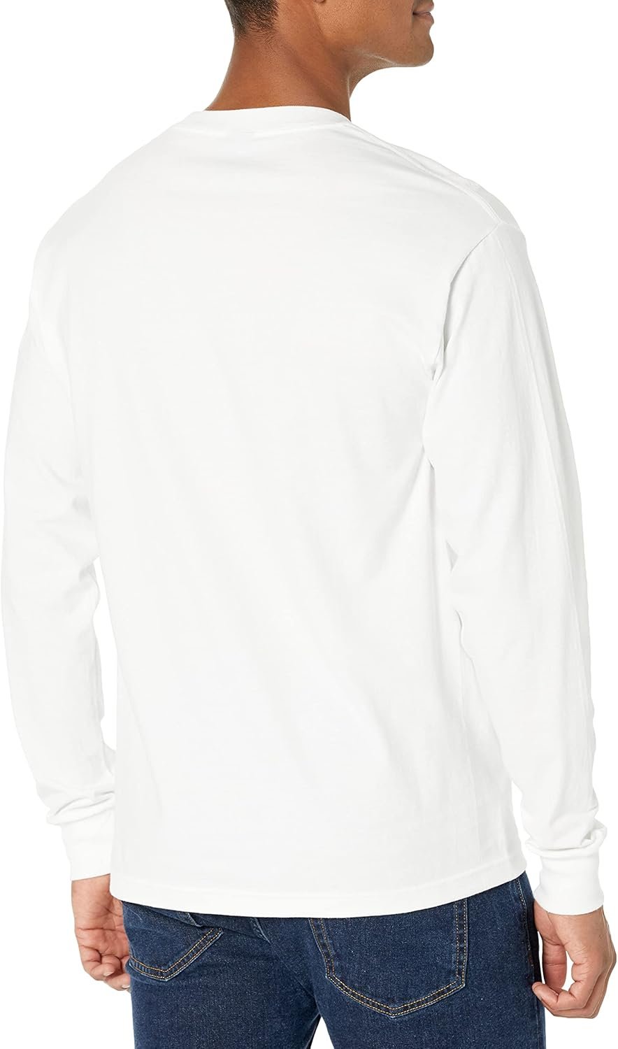 Hanes Men's Beefy Long Sleeve Shirt, 1 or 2 Pack - Image 3