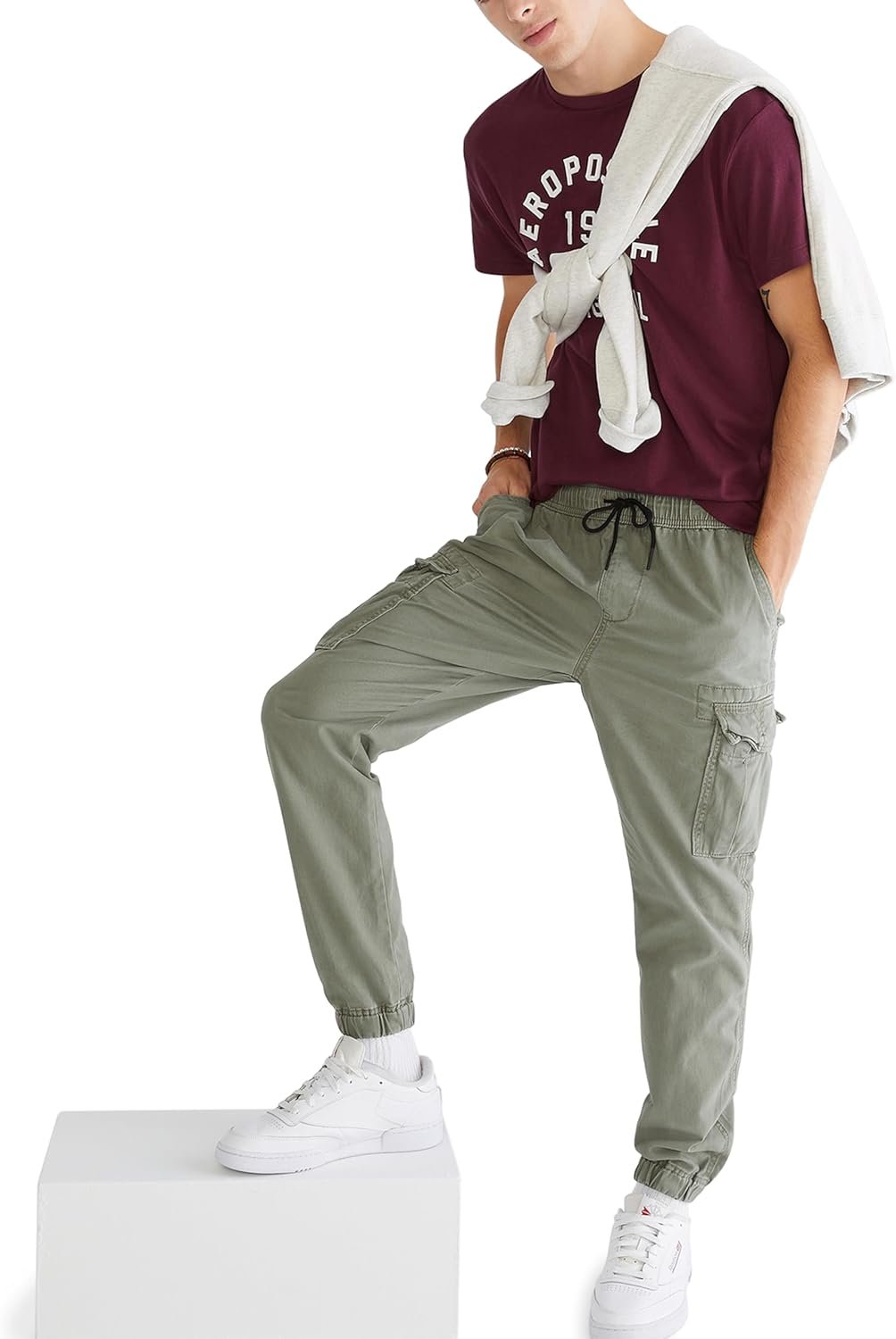 AEROPOSTALE Mens Aero Cargo Jogger Pant - Image 5