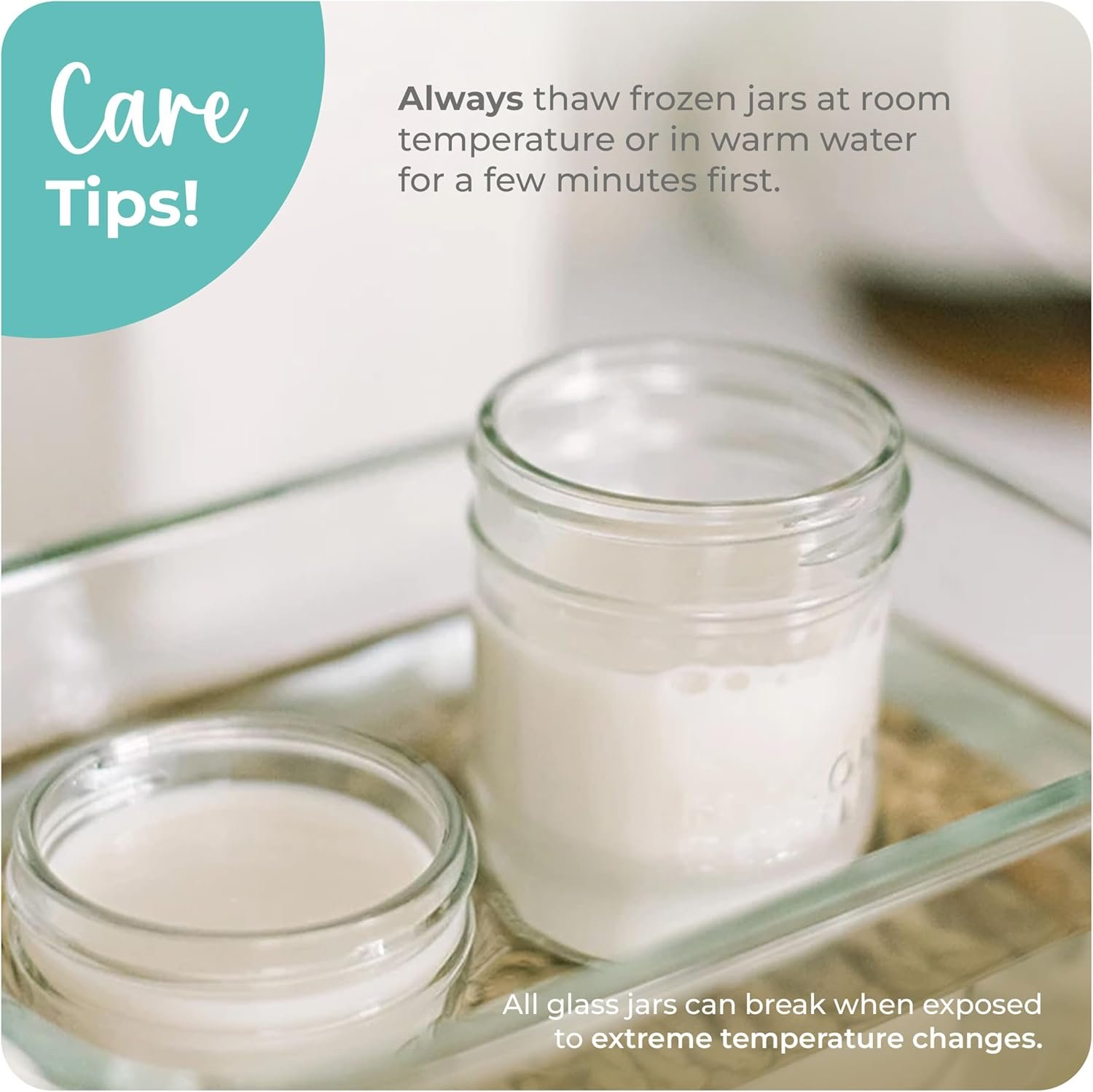 Mason Bottle 4oz Breast Milk Storage Jars (12-Pack) – Reusable Glass Baby Food Containers with Lid for Baby Formula & Breastmilk – Airtight, Stackable, Freezable - Image 8