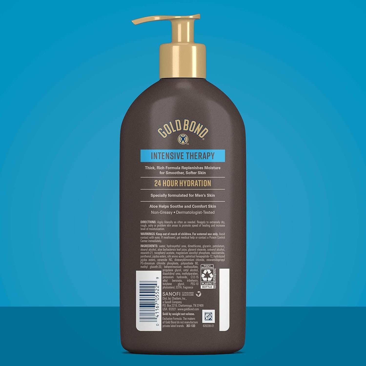 Gold Bond Men's Essentials Intensive Therapy Lotion, 13 oz., Daily Body & Hand Lotion With Aloe - Image 4