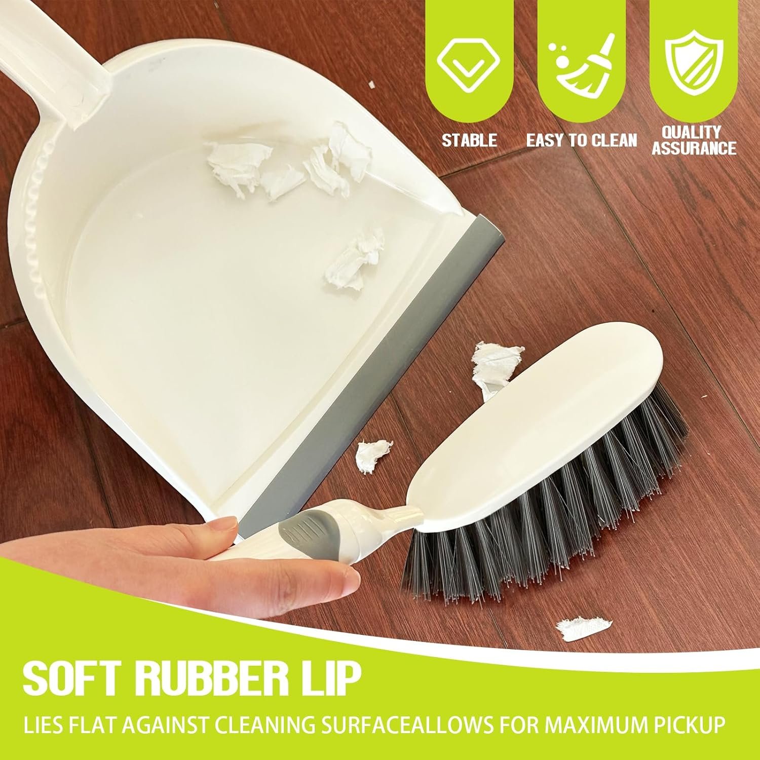 Dust Pan and Brush Set Small–Mini Broom and Dustpan Set 2 Pack, Hand Broom and Dustpan Set, Handheld Dustpan and Brush Combo for Kitchen, Desktop, Sofa, Car, Animal Cages - Image 4