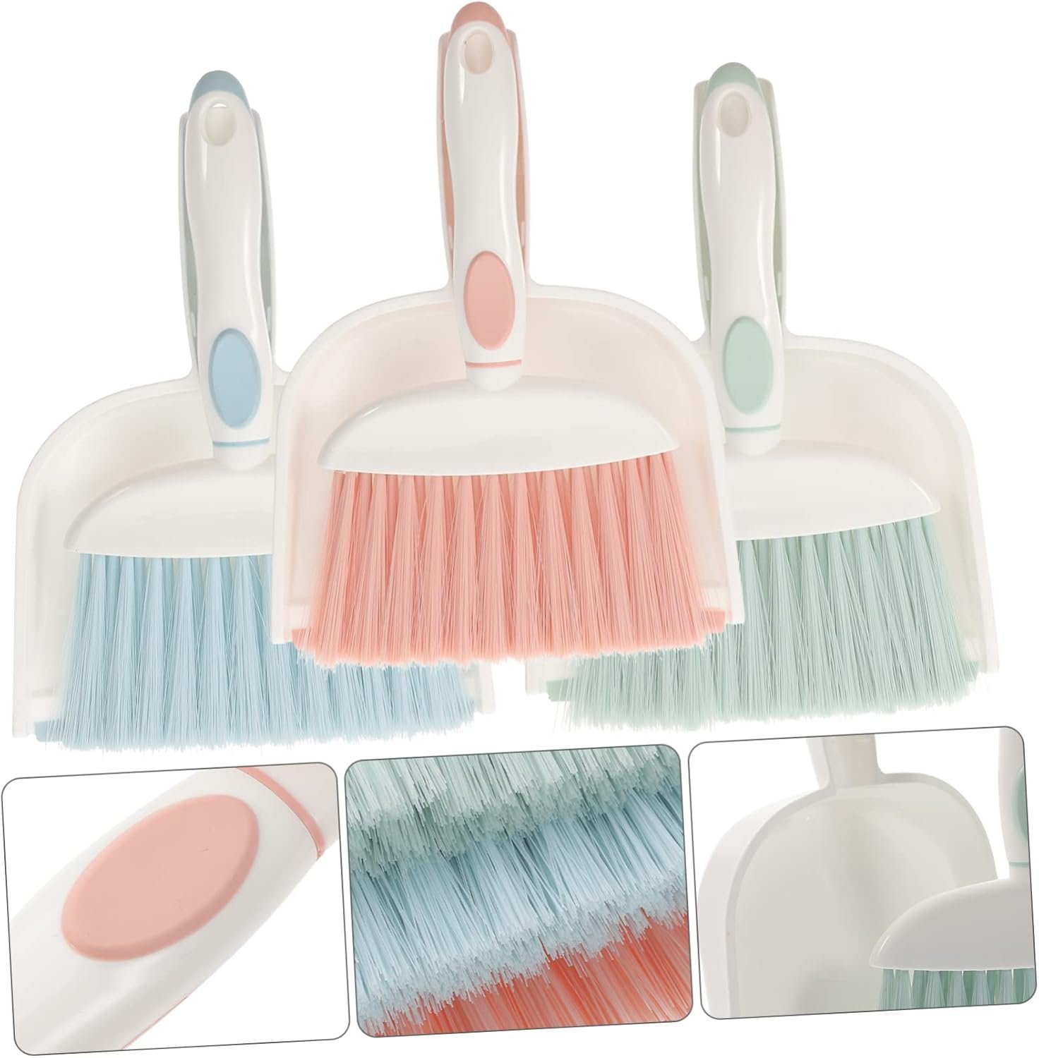 3-Piece Mini Dustpan and Brush Set Portable Whisk Broom for Home Cleaning Lightweight Handheld Broom Dustpan Combo for Quick Cleanups - Image 10